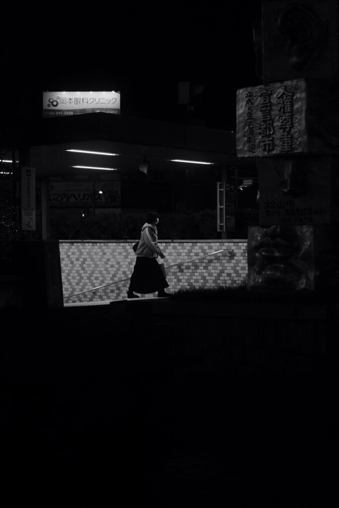 Woman dressed for a night out in the city